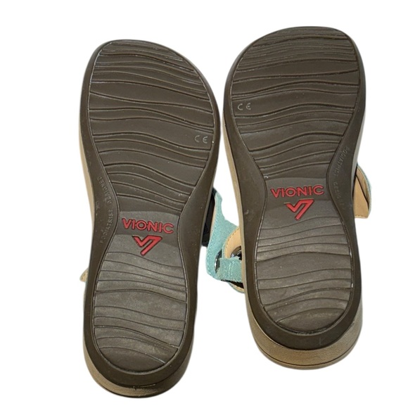 Vionic Jolie Teal and Tan Women's Sandals size 9 - Picture 10 of 10